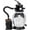 White with 2Lb Filter Ball, variant on 13" Sand Filter Pump with 2Lb Filter Ball, 3434GPH 3/4HP Pool Sand Filter for Pool Sand Filter for Above Ground&Inground Pool 8500 Gallons,Oversized Capacity,Filter/Backwash/Rinse/Waste/Wi