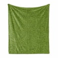 thumbnail image 1 of Philodendron Soft Flannel Fleece Throw Blanket, Bunch of Big Leaves Outline Drawings Exotic Jungle Vibes Nature Colors, Cozy Plush for Indoor and Outdoor Use, 50" x 70", Olive Green, by Ambesonne, 1 of 5