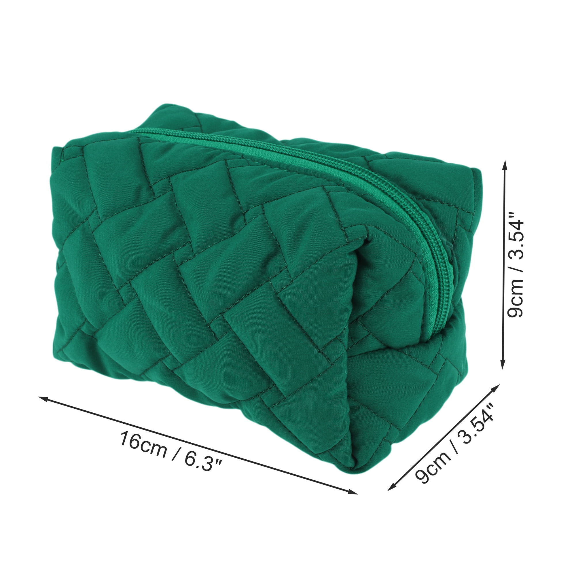 Unique Bargains 1 Pc Lady Portable Make Up Organizer Case for Activities Peacock Green