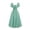 Green, variant on Peasant Dresses For Women Medieval Retro Puff Sleeve Plaid Empire Waist Ball Gowns Renaissance Elegant Square Neck Oktoberfest Maxi Dresses Light Blue S