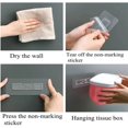 thumbnail image 5 of Toilet Paper Holder, Toilet Tissue Storage Box,Multifunction Toilet Paper Dispenser No Punching Storage Rack Roll Tissue Box(All Black), 5 of 5