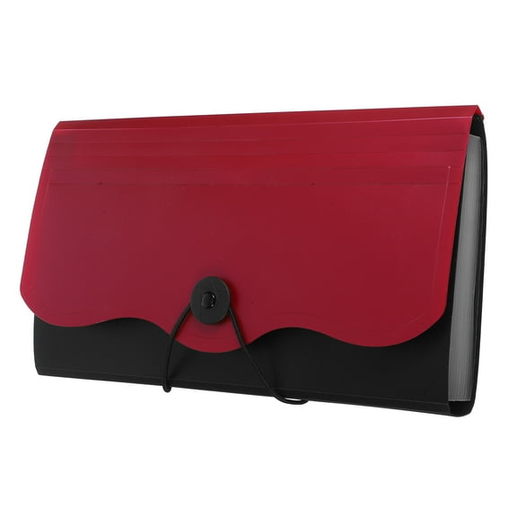 MLINS Multi Layer Receipt Holder 1 Set Expanding File Folder Document Organizer Plastic Accordion Folder