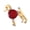 Red, variant on Sturdy Alloy Dog Brooch Trendy Color Versatile Accessory Suitable for Casual Formal Occasions