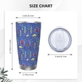 thumbnail image 4 of Uemuo New-York City Print Travel Coffee Mug ,20oz Double-walled Car Cup ,Stainless Steel Insulated Tumbler Leak-proof Travel Cup Reusable Straw Car Cup-Straw Two-piece Set, 4 of 8