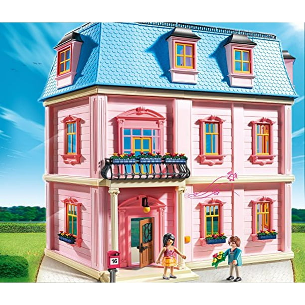 Maison Playmobil et poupée (Lumière à tous les étages !) par