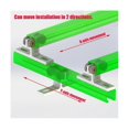 thumbnail image 2 of Conjunto de 2 carros de 4 ruedas shaofei para canales de puntal de 1-5/8 in de ancho carga 900 Po plateado, 2 of 5