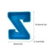 thumbnail image 3 of Molde de letras del alfabeto | Molde para hornear inglés en 3D para pasteles, velas, jabón, arte de resina | Silicona flexible reutilizable | Interior antiadherente liso | Letra única | Azul, 3 of 3