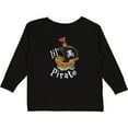 thumbnail image 3 of Inktastic Lil' Pirate Pirate Ship, Pink Bandana Boys or Girls Long Sleeve Toddler T-Shirt, 3 of 5