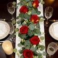 thumbnail image 4 of SSNTSY Eucalyptus Garland 5.9ft Artificial Flower Vine Faux Rose Greenery Garland Hanging Evergreen Vines for Backdrop Wedding Arch Centerpieces Decor, 4 of 7