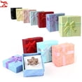 thumbnail image 4 of 12/24/36pcs Ring Storage Box Earring Storage Gift Box High Quality Paper Jewelry Packaging Container Small Jewelry Box Display Dark Blue 12 pcs, 4 of 6