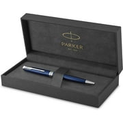 Parker Sonnet Ballpoint Pen, Blue Lacquer With Palladium Trim, Medium Point Black Ink (1931536)