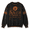 Dark Gray, variant on Women's Vintage Washed Halloween Sweatshirt, Salem Broom Co Moon Witch Graphic Oversized Crewneck Long Sleeve Casual Pullover