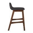 thumbnail image 3 of Modway Juno 24" Upholstered Wood Counter Stool in Brown (Set of 2), 3 of 10