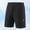 Black, variant on Mens Sports Shorts Casual Ice-Silk Workout Running Short Pants with Zipper Pockets Summer Jogging Shorts