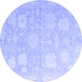 thumbnail image 1 of Ahgly Company Indoor Round Abstract Blue Modern Area Rugs, 8' Round, 1 of 4