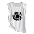 thumbnail image 4 of Ichuanyi Womens Tops, Summer Women's Fashion Casual Loose Sunflower Series Printed Sleeveless Tank Top, 4 of 4