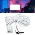 thumbnail image 1 of PC Power Switch, External PC Power Button Mechanical Key With Blue Switch For Desktops, Support Backlit, Power Supply Control Adapter For Office Home Gaming, 1 of 8