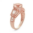 thumbnail image 2 of Sterling silver simulated morganite ring, 2 of 2