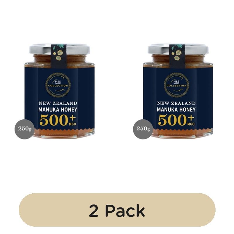 M&S Collection New Zealand Manuka 500+ Honey 250g, British Import (Pack of 2)