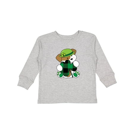 

Inktastic St Patricks Day Irish Buffalo Plaid Puppy Gift Toddler Boy or Toddler Girl Long Sleeve T-Shirt