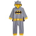 thumbnail image 5 of DC Comics Justice League Batman Little Boys 3 Piece Costume Set: Onesie Pajama Coveralls Cape Mask 4, 5 of 5