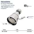 thumbnail image 3 of Regadera Redonda Ecológica Alfa Palanca Regula DE PRESIÓN, 3 of 3