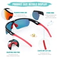 thumbnail image 3 of Gafas de Sol Polarizadas para Niños Vcarsian Deportes de Béisbol UV400, 3 of 6