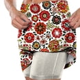 thumbnail image 5 of oelaio Womens Flower Print Tennis Skorts Workout Athletic Skort Summer Skirts Lightweight Badminton Skirt with Built in Shorts Multicolor M, 5 of 7