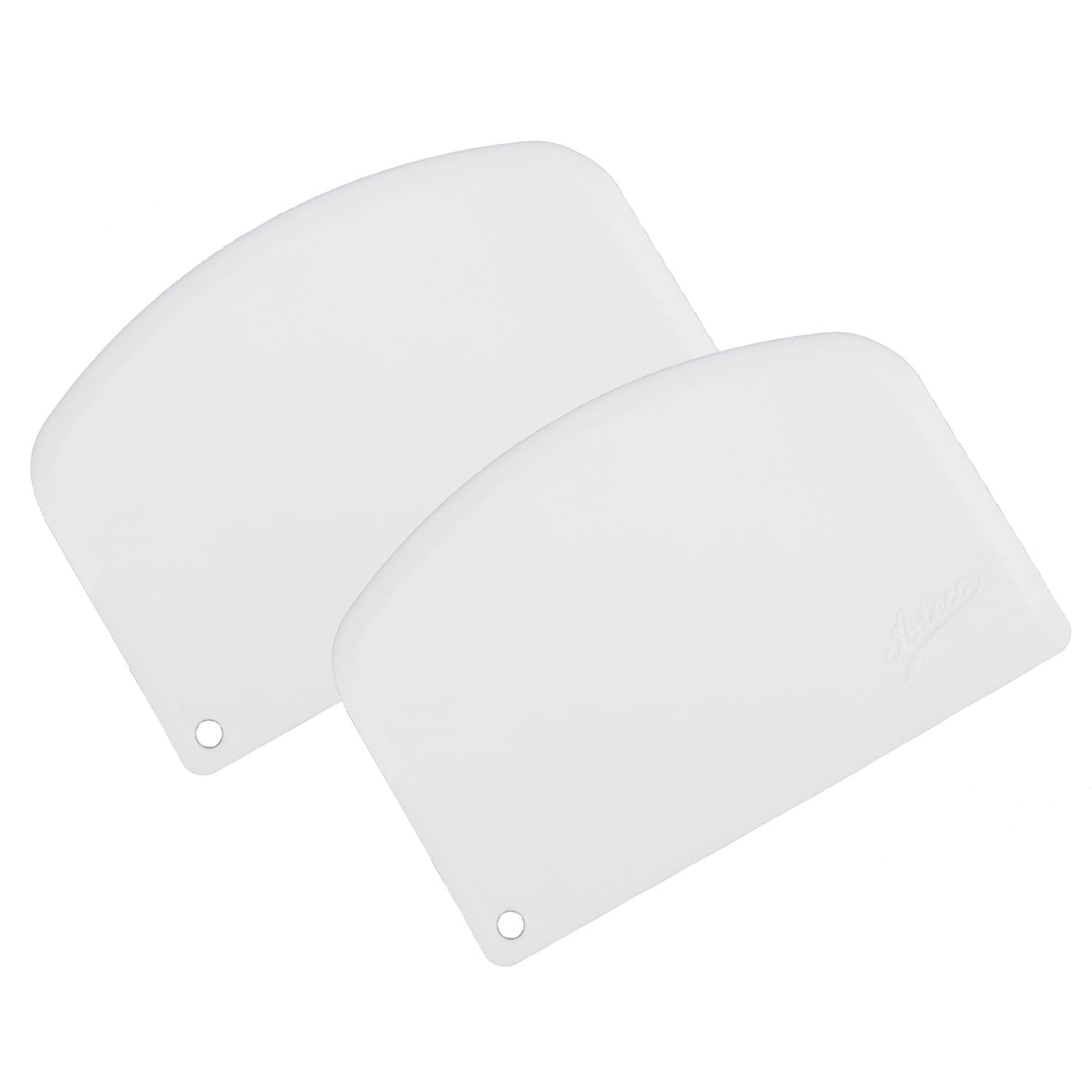 Ateco 1303 Edge Plastic Bowl Scraper 5.25'' x 3.5'', Bakeware (2 PC