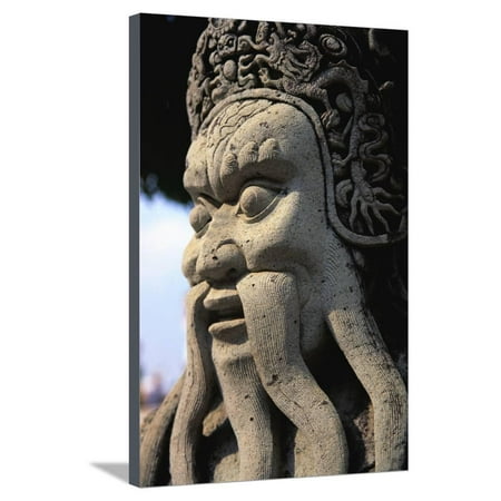 Grand Palace Statue Detail Stretched Canvas Print Wall Art By Macduff Everton