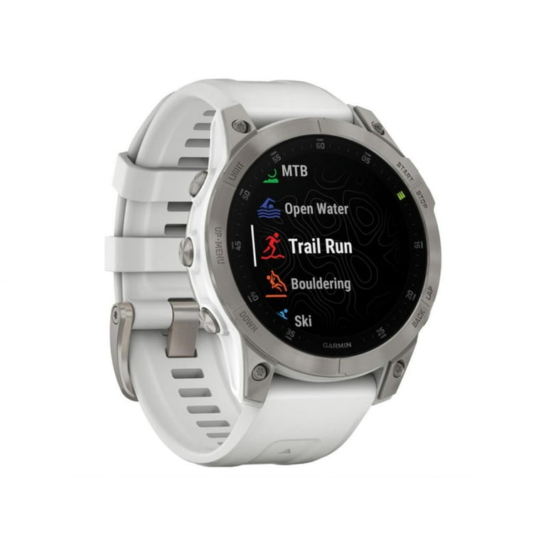 Garmin Epix Gen 2 Sapphire 47mm GPS Smartwatch, White Titanium  #010-02582-20