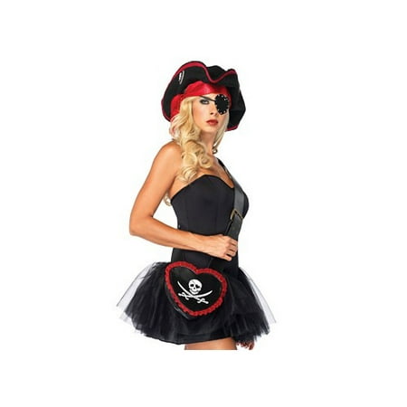 Leg Avenue Red Ruffle Pirate Purse Costume