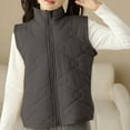 thumbnail image 2 of ZACPNCV Girls Lightweight Water- Packable Puffer Vest Dark Gray 14-15 Years, 2 of 6
