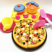 Aofa 6/9Pcs Children Kids Pizza Cutting Kitchen Cooking Pretend Role Play Toy Set