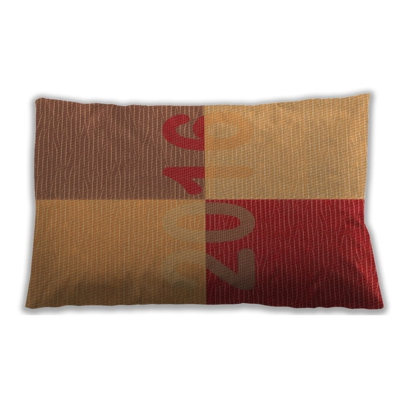 Ahgly Company Indoor Rectangular Contemporary Lumbar Throw Pillow, 13 inch by 19 inch