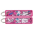 thumbnail image 3 of Anime Cool Key Tag Cartoon Embroidered Jet Keychain For Motorcycles Cars Bag Backpack Chaveiro Key Fobs For Friends Gifts tzw, 3 of 7