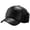 Black, variant on Xijirk Mens Imitation Leather Hat with Ear Cover Thick Warm Headwear for Driving Daily Outdoor Winter Wear,Black,One Size
