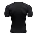 thumbnail image 5 of BRGZLK Men's Short Sleeve Casual Printed Sports Compression Shirts Tight Fit Elastic Round Neck Lightweight Breathable Top For Baselayer Running T-Shirt, 5 of 5