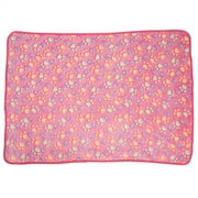 1PC Lovely Paw Print Dog Puppy Pet Warm Mat Cat Soft Coral Fleece Blanket(Pink 104*76cm)