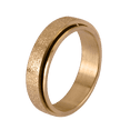 thumbnail image 2 of Anillo Hombre Anti Ansiedad LUCKMAN, Acero Inoxidable, Modelo Elvis dorado 9, 2 of 7