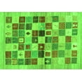 thumbnail image 1 of Ahgly Company Indoor Rectangle Abstract Green Contemporary Area Rugs, 4' x 6', 1 of 1
