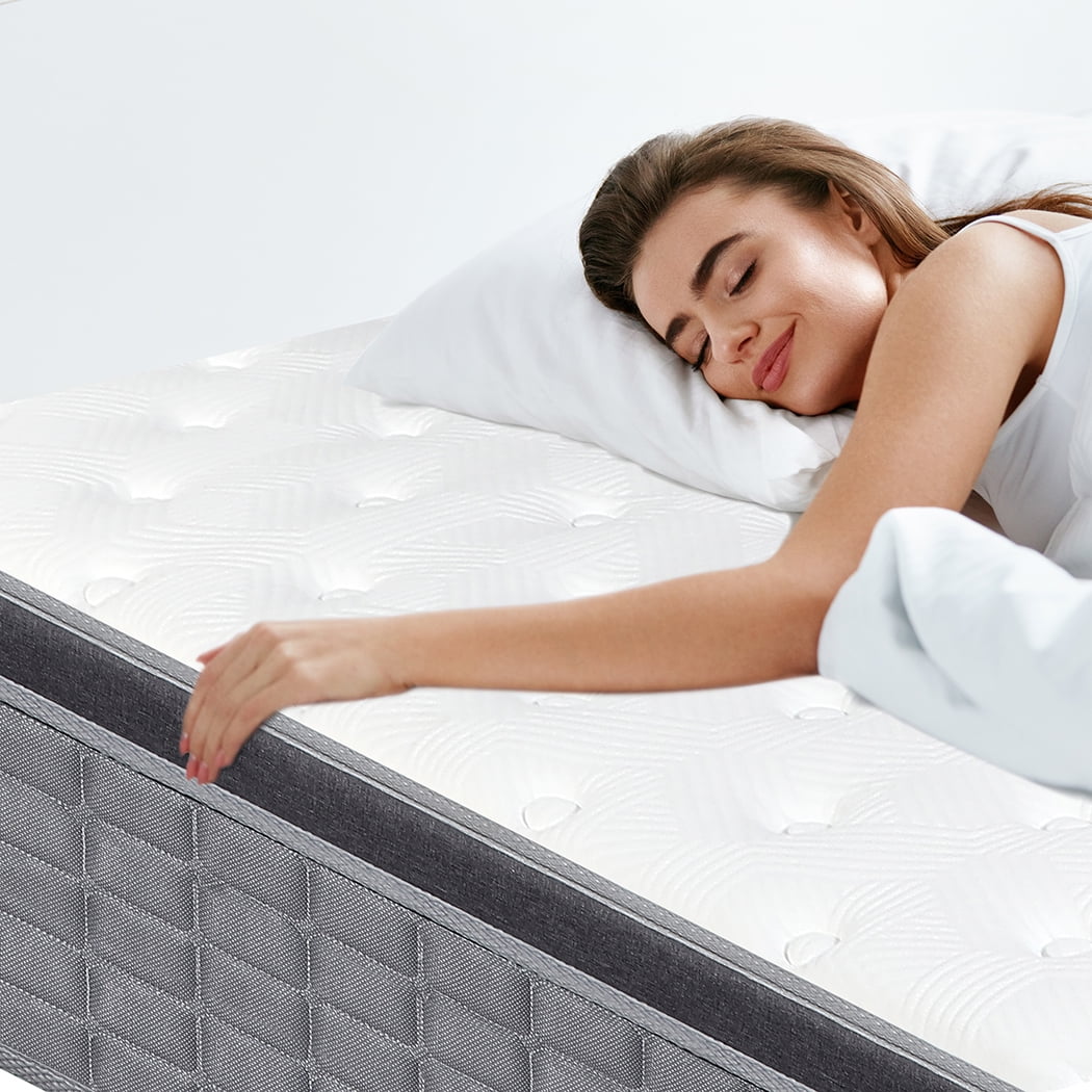 lemontalking 12" Gel Memory Foam Hybrid Mattress Inlemontalkingrspring Medium Firm Mattress,Twin