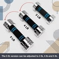 thumbnail image 6 of Northdeer Adjustable Dumbbells Pair Steel Weight Set 5lb Weights for Lifting Gym Fitness with Foam Handle, Silver（5lb*2）, 6 of 9