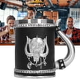 thumbnail image 2 of M Buder Tarro De Cerveza Pirata De Acero Inoxidable Gran Capacidad Seguro Taza De Calavera Pintado A Mano Adorno De Resina Para Bebidas (13.5 cm / 5.3 in), 2 of 9