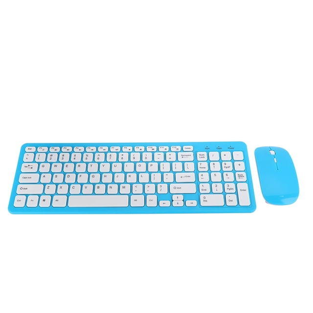 Wireless Mouse and Keyboard Set Ergonomic Design USB Receiver for PC Laptop Computer with Comfortable Tapping Feel