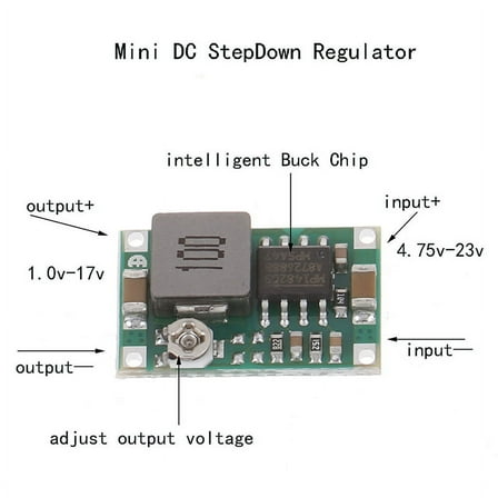 3A MINI DC-DC STEP DOWN CONVERTER VOLT REGULATOR 5V-23V TO 3.3V 6V 9V 12V