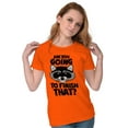 thumbnail image 4 of Cute Raccoon You Going to Finish That Womens Fitted Plus Size Graphic Tee Brisco Brands 2X, 4 of 5