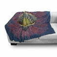 thumbnail image 3 of Pearls Soft Flannel Fleece Blanket, Giant Majestic Unique Pearl Mussel and Ivy Coral Deep down in the Sea Art Print, Cozy Plush for Indoor and Outdoor Use, 60" x 80", Blue Red Yellow, by Ambesonne, 3 of 6