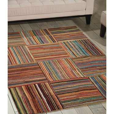 Nourison  Aspects Multicolor Area Rug - 3' 9" x 5' 9"