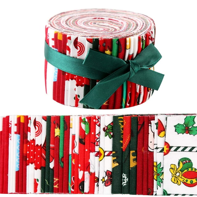 Rouleau de Gelée Tissu Pré-Découpé Bandes de Tissu pour Quilting Rouleaux de Gelée pour Quilting Rouleaux de Gelée pour Quilting Liquidation Rouleaux de Gelée avec Différents Motifs